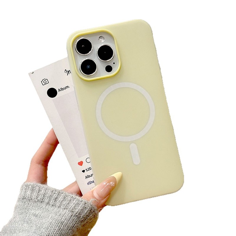 Apple 15 肌に優しいキャンディーカラーの保護カバーに適したツーインワンゼリー磁気 iPhone16ProMax 携帯電話ケース|undefined