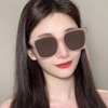 2022 new pattern Sunglasses ultraviolet-proof Retro Tan Sunglasses Gradient color Black box Polarizer