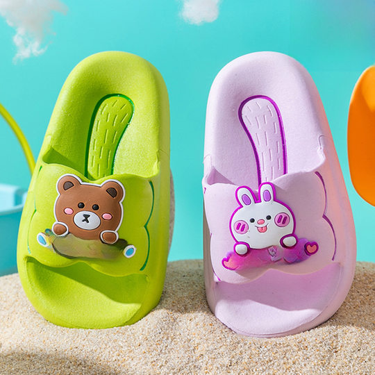 Children's Slippers Summer Boys Cute Cartoon Soft Bottom Bathroom Home Non-slip Girls' Baby Slippers