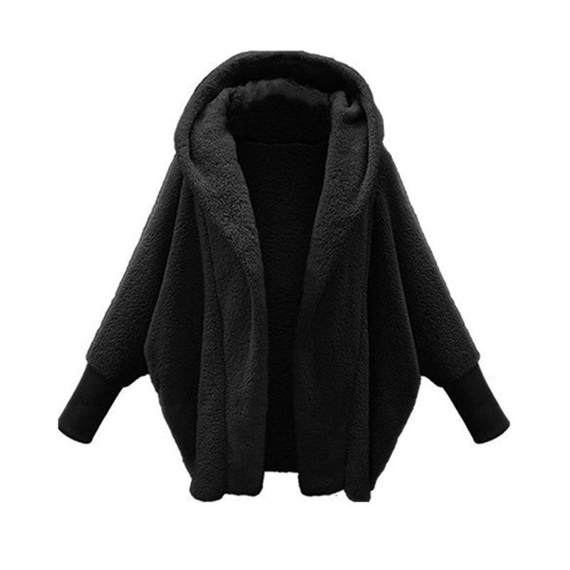 AliExpress Wish ebay2024 秋と冬のヨーロッパとアメリカの服無地長袖フード付きルーズぬいぐるみベルベットジャケット女性のための|undefined