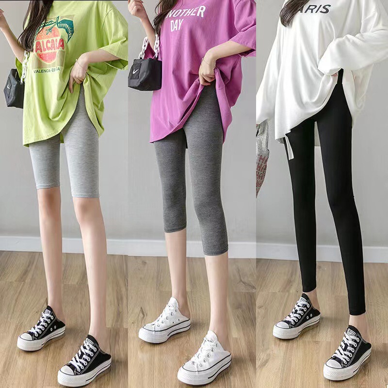 Pure Slim Slim Leg Pants High Stretch Girl's Casual Pants Street Trendy Leggings Women's Modal Leggings