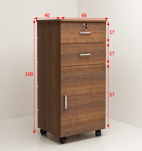 4I 1.0m High Rail File Cabinet Office Information Storage Cabinet with Lock Bedside Floor Storage Cabinet A4 with Drawer