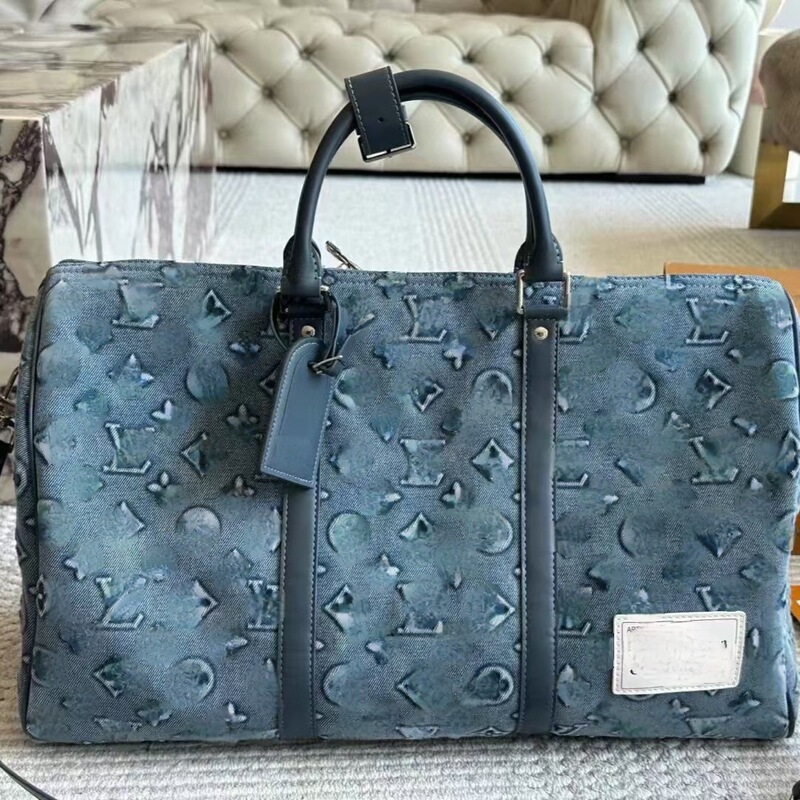 Fashionable men's travel bag Keepall50 large-capacity gym luggage bag shoulder crossbody bag