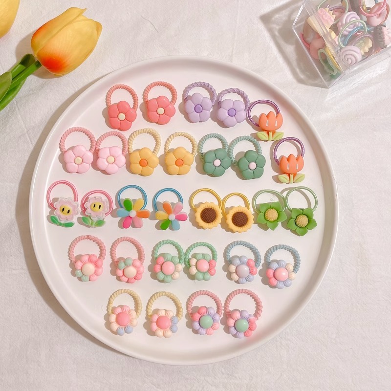 Bebé lindo de alto valor facial de cabello de la niña no lastimó el cabello de dibujos animados de cabello para niños anillo de cabello de cabello