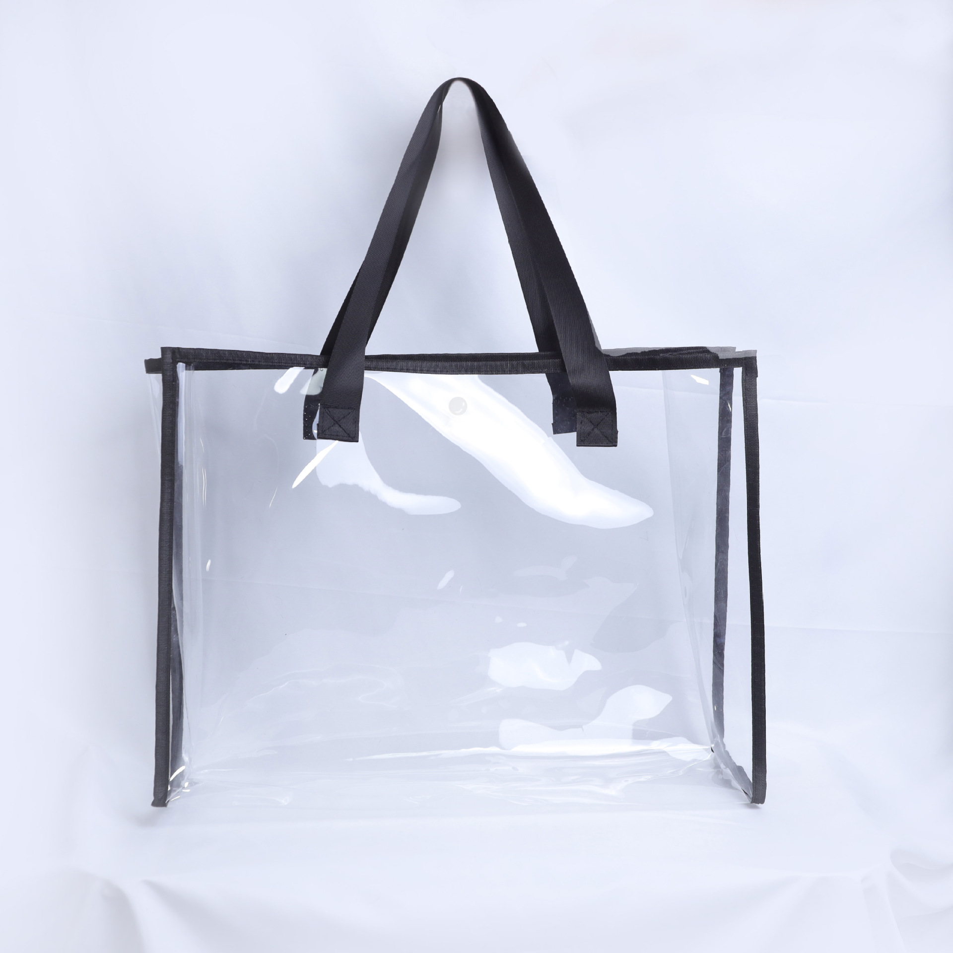 Bolsa de mano de gran capacidad transparente impermeable PVC bolsa de baño bolsa de playa bolsa de viaje portátil bolsa de compras bolsa de almacenamiento