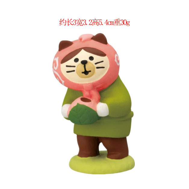 日本の猫の装飾品、桜祭り、トレンディなおもちゃの人形、ブラインドボックス、DIY制作アクセサリー、樹脂工芸品、小さな装飾品|undefined