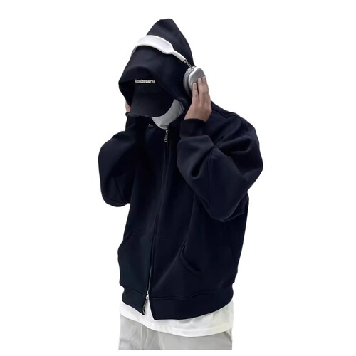 Cleanfit Hooded Sweatshirt 500g Heavyweight Boxy Cut Zipper Pullover Vibe Style Outerwear