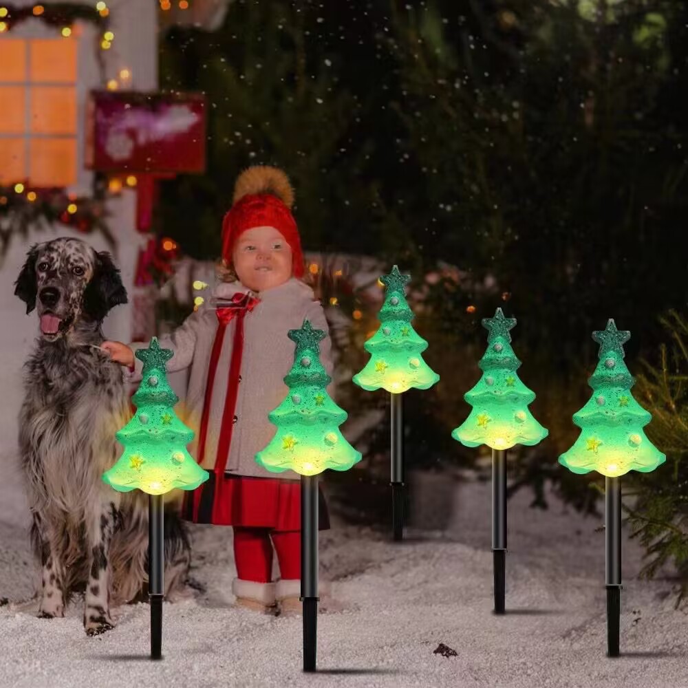 Nuevo caramelo solar tierra enchufe luz Navidad caña luz al aire libre patio decorativo luz fiesta actividad atmósfera Luz