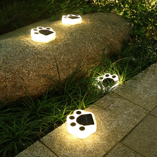 Solar bear paw lamp courtyard underground lamp wall lamp outdoor lawn garden stadium landscape atmosphere night light