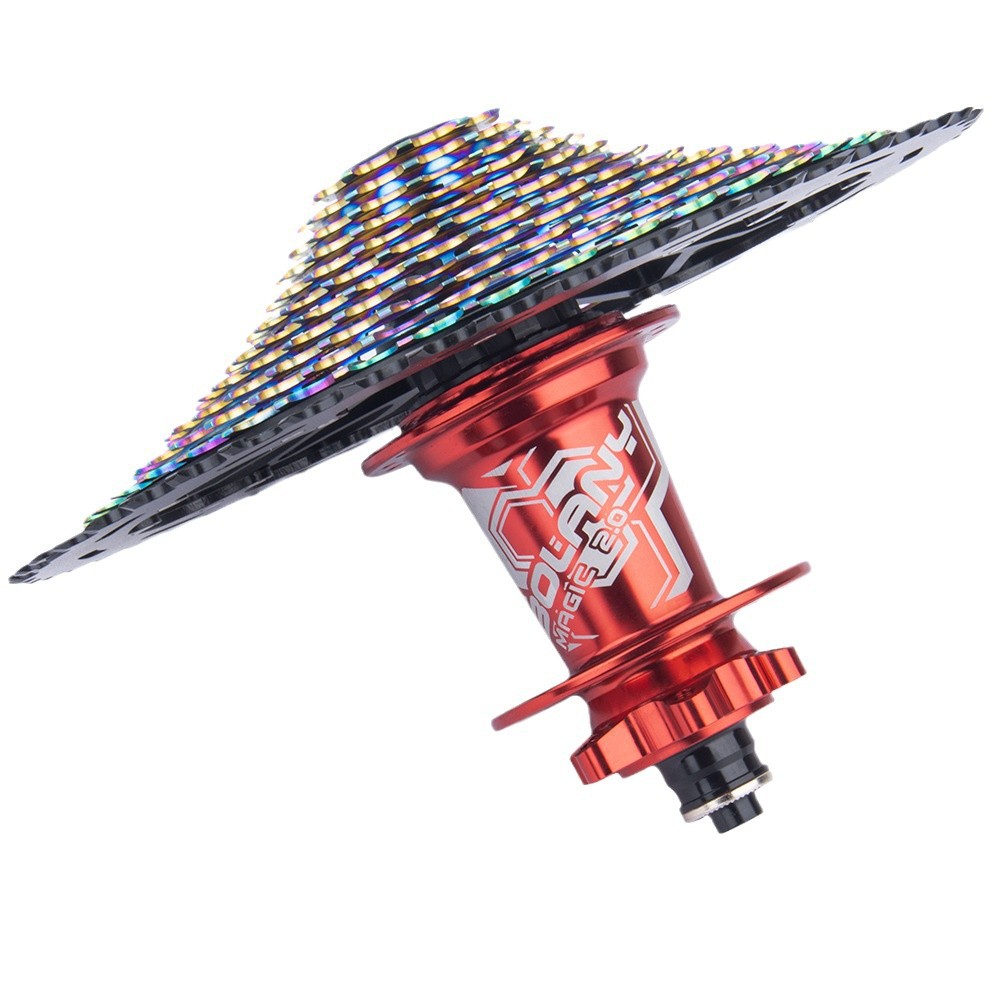 VIARON volante de bicicleta de montaña XD12 velocidad 10 - 50 52T ligero todo en un volante de tarjeta hueca