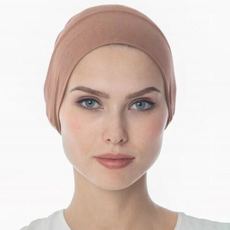 Solid color modal mercerized cotton elastic base cap elastic breathable comfortable adjustable base cap turban in stock Solid color modal mercerized cotton elastic base cap elastic breathable comfortable adjustable base cap turban in stock