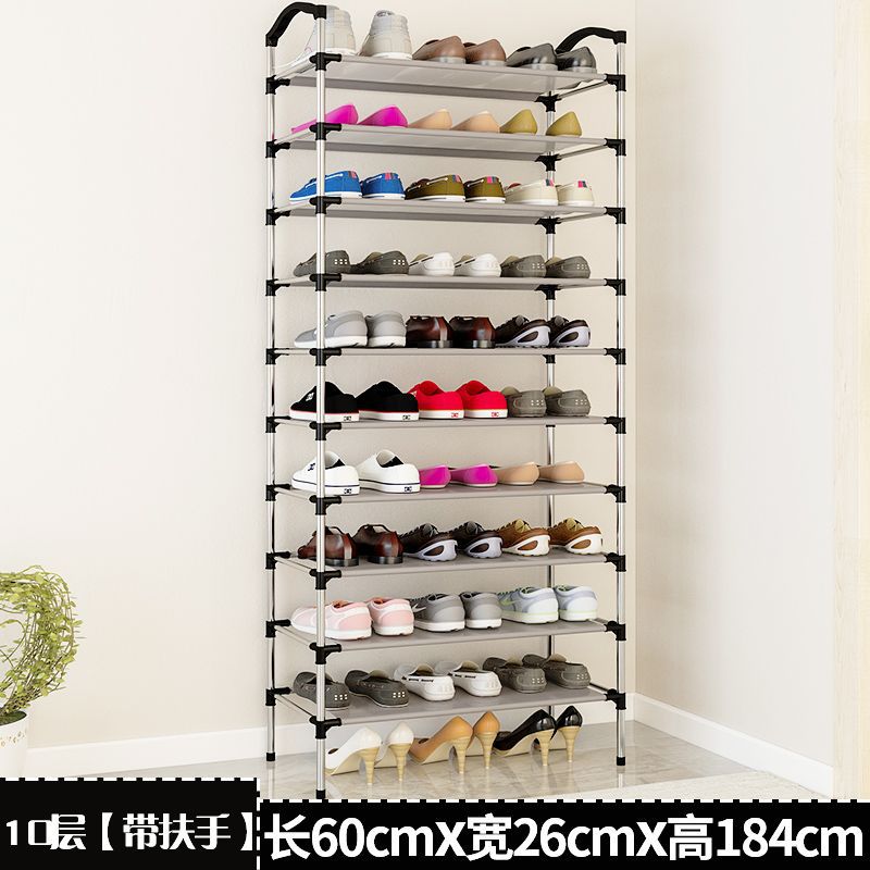 Estante de zapatos simple resistente al polvo de alquiler de estudiantes 12 porta de almacenamiento doméstico estante de puerta 33