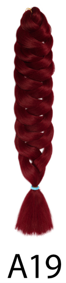 Peruca de comercio exterior fibra química africana gran trenza 165g trenza jumbo trenza cabello de alta temperatura seda trenza