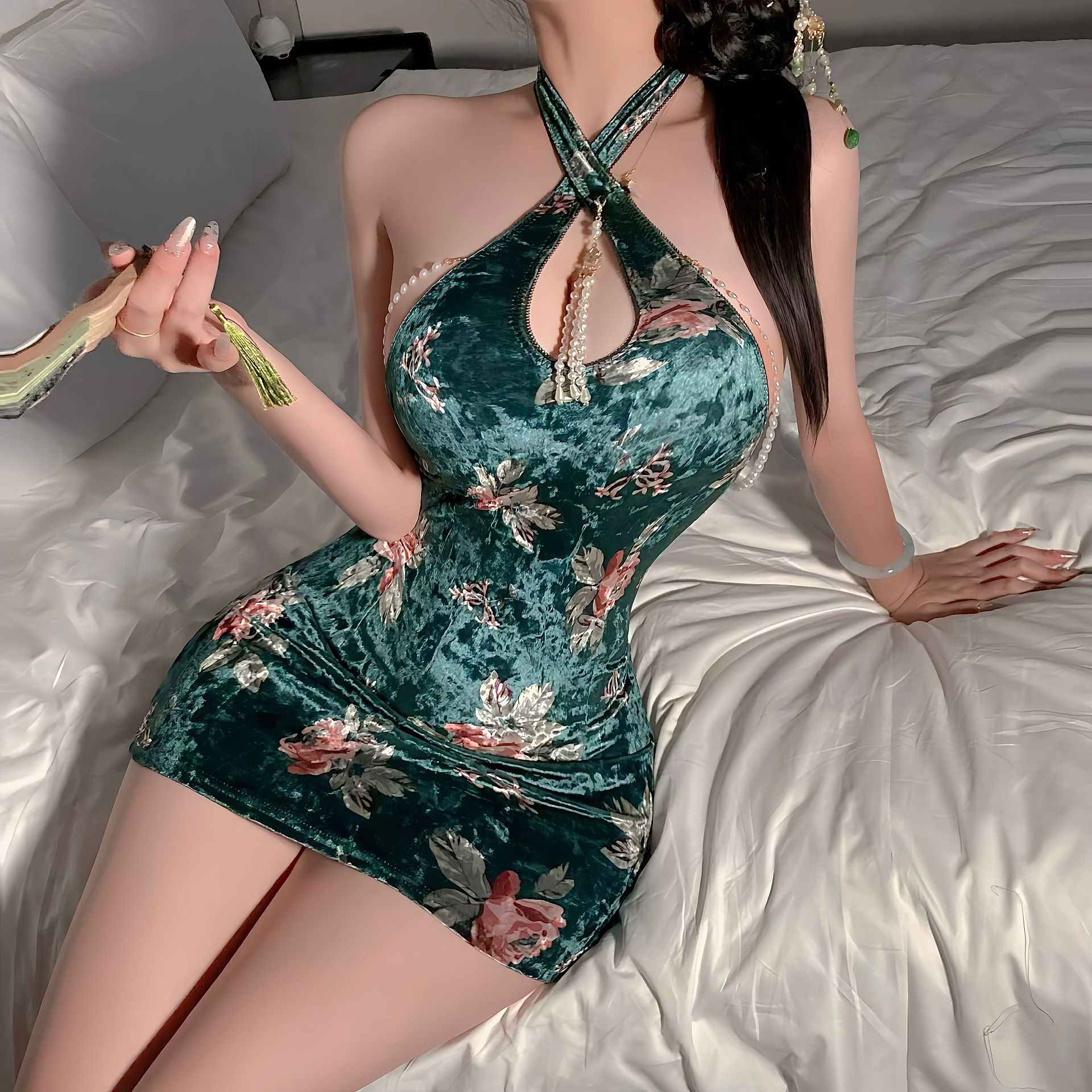 Sexy Bunny Girl Passion Queen Temptation Underwear No-Strip Secretary Stewardess Crotchless No-Strip Sexy Lingerie