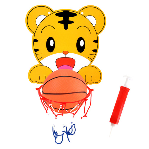 Children's basketball board, indoor shooting hoop, suspended basketball hoop, sports toy with adjustable height, outdoor bag