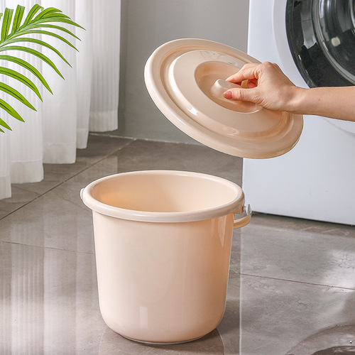 Car wash bucket household plastic bucket with lid children's small bucket basin bucket art painting small bucket wholesale