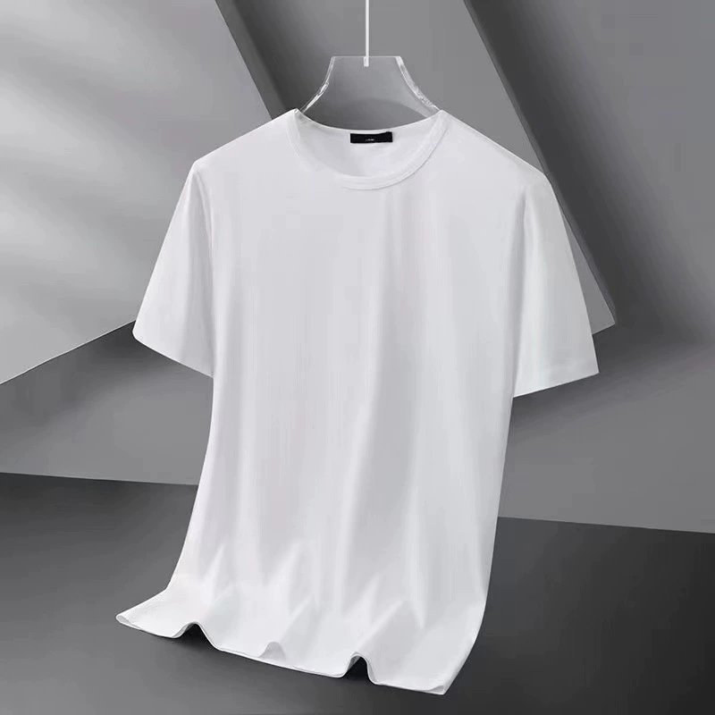 Футболка с коротким рукавом унисекс, однотонная, летняя, посадка casual, размеры M–5XL