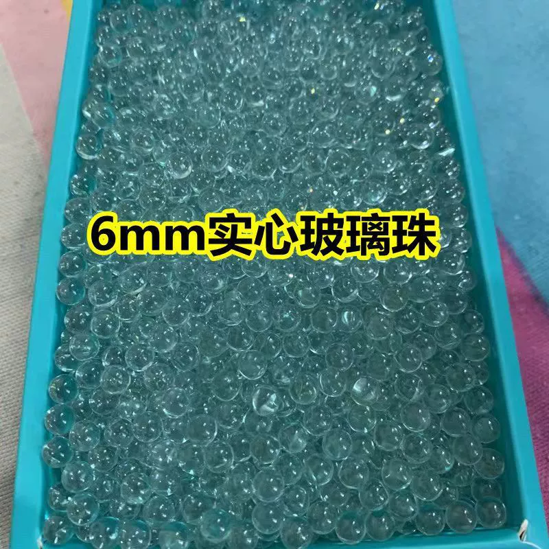 Стеклянные бусины 6 мм, высокоточные прозрачные твердые стеклянные шарики 6 мм, садовые стеклянные бусины, игрушечные пули