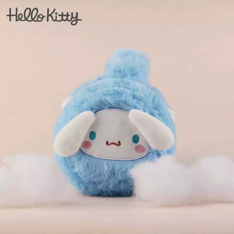 Hello Kitty плюшевые тёплые наушники-уши: защита ушей и тепло, варианты Pink Melody Spot, Blue Jade Dog Spot, Yellow Pudding Dog Spot