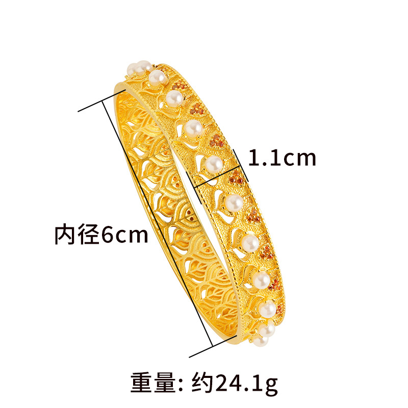 Imitación de perlas de aleación de cobre de largo plazo no se desvanece retro de las mujeres