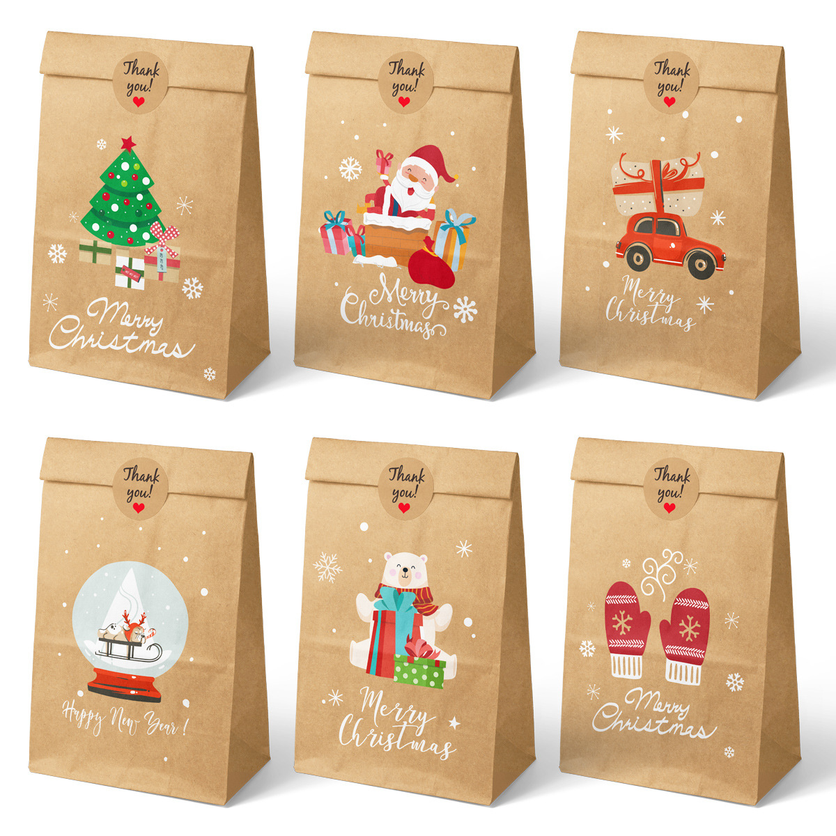 360g Weight Gift Wrapping Supplies Event & Party Supplies Gift Packaging Pendant Shape Christmas Cute Christmas Tree Santa Claus Snowman Party Gift Wrapping Supplies Gift Wrapping Supplies
