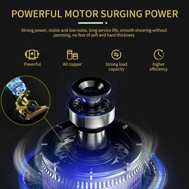 Kit de Recortadora de Cabello Recargable con Cables para Hombre con Precisión