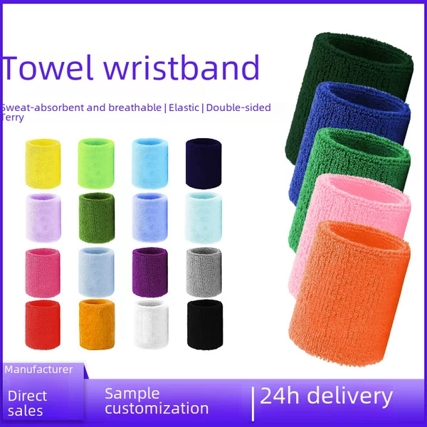 Warm Sports Custom Cotton Towel Professional Sports Straps Foot Basketball Sweat-Absorbent Wrist Straps Fitness Wrist Protection