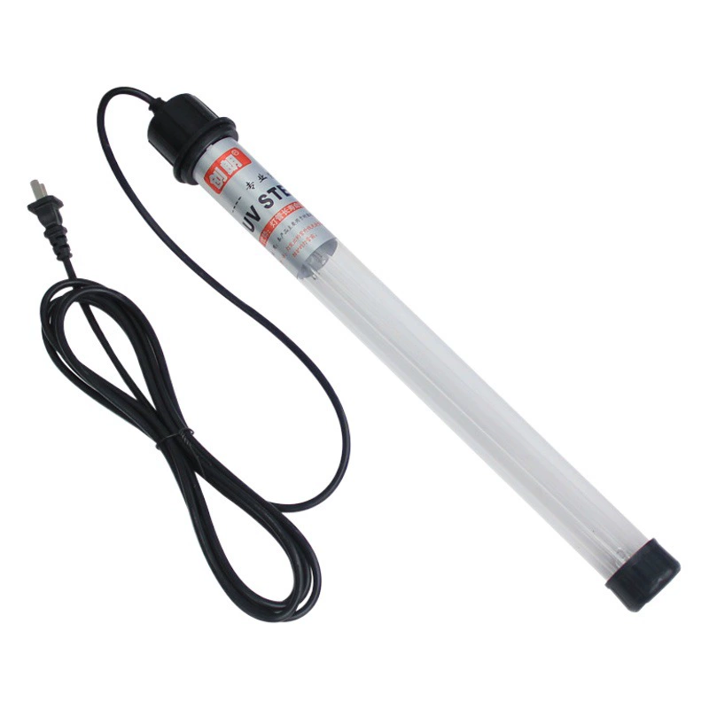 Бактерицидная лампа Chuanglang H-образная Двухтрубная интегрированная аквариумная пруд с кои УФ-ультрафиолетовая бактерицидная лампа для дайвинга