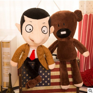 Oso de frijol de dibujos animados Mr Bean oso de peluche de juguete muñeca de oso de frijol regalo al por mayor oso de peluche