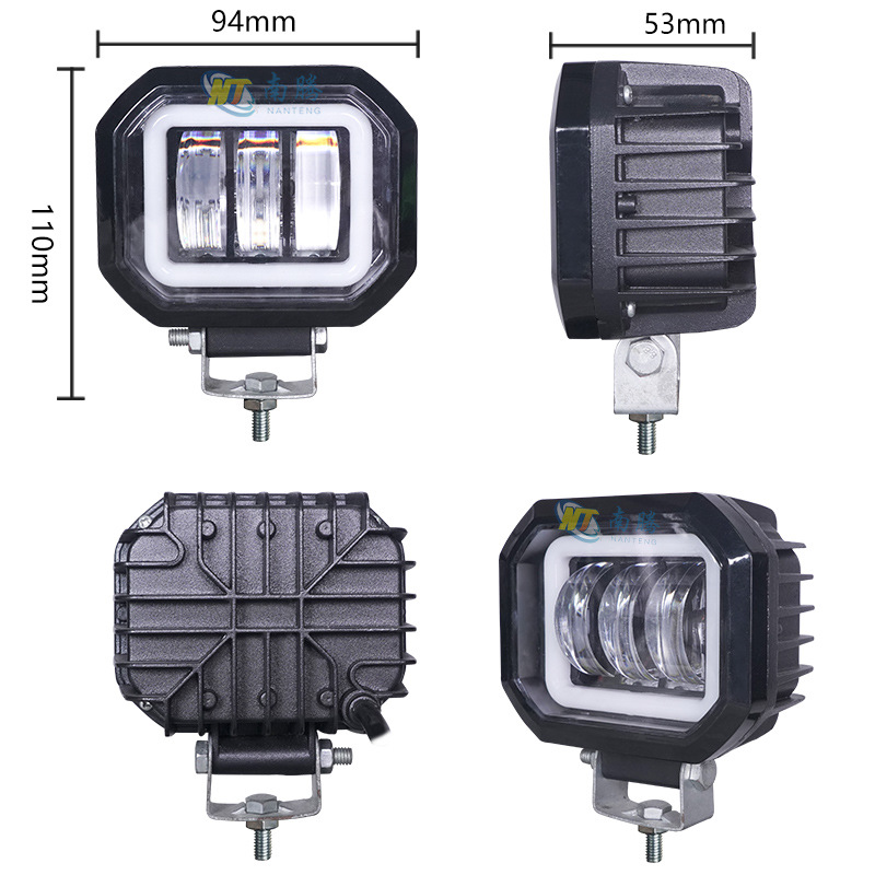 lámpara eléctrica super brillante led faro de motocicleta lente externa luz tangente luz fuerte noche paseo lejos y cerca faro