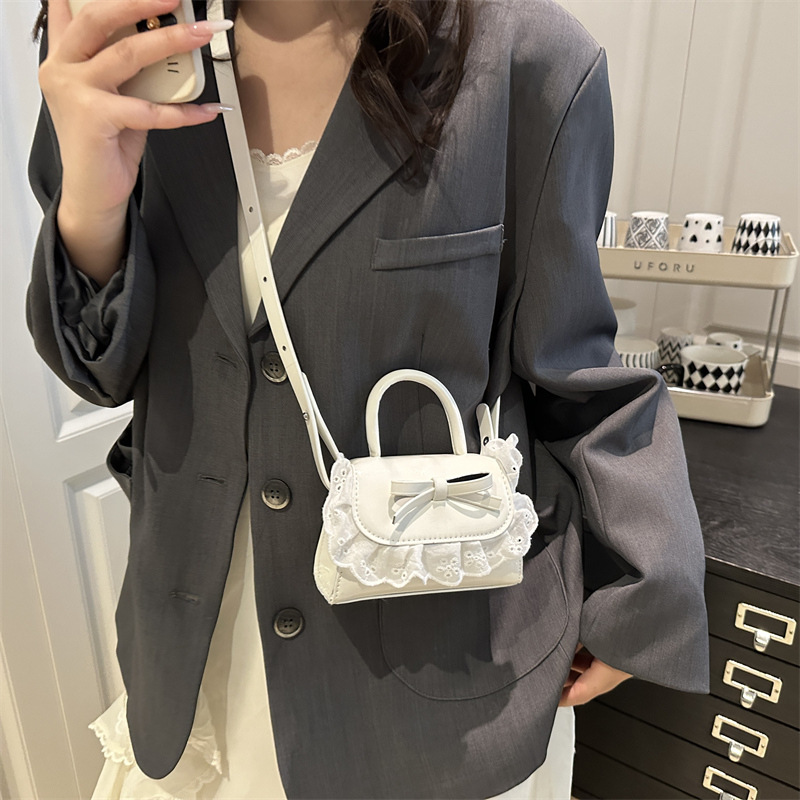 小众迷你手提包包女新款韩版清新甜美蕾丝单肩斜挎包时尚百搭小包|undefined