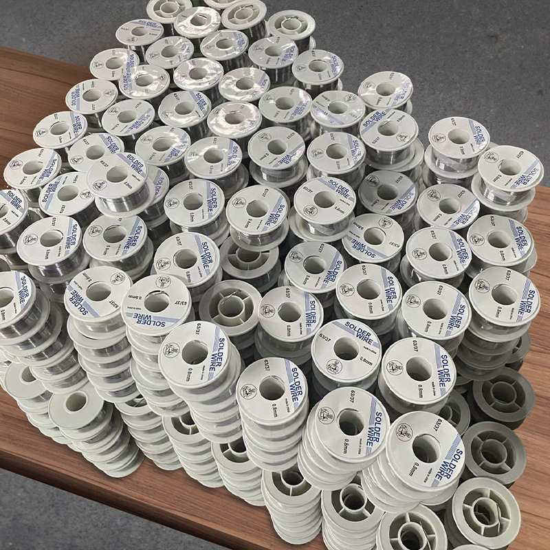 工厂 6337锡丝 小卷焊锡线 松香芯电解焊锡丝 50g0.8mm焊锡线
