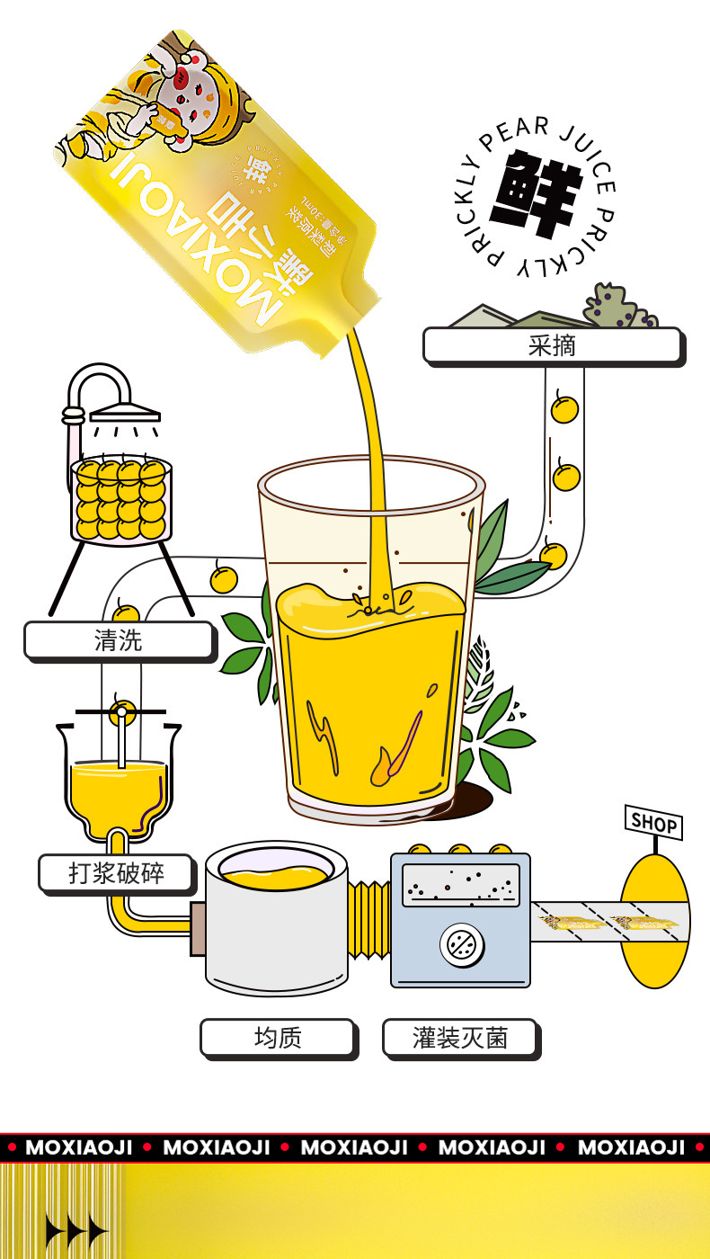 Cili Pear Juice Concentrate 210ml 7 Sachets Guizhou Roxburgh Rose Fresh Pressed Vitamin C Drink quality and texture