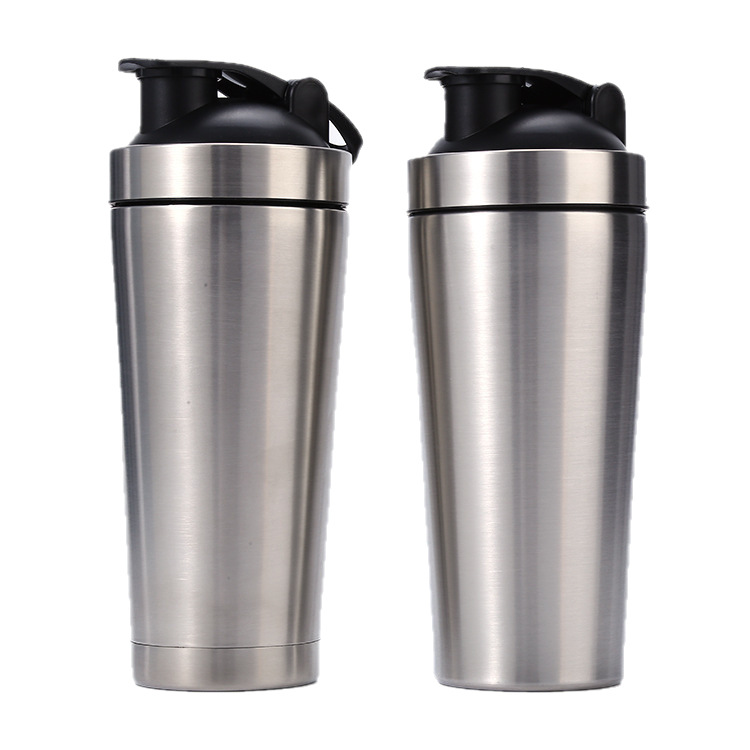 Taza de agitación de acero inoxidable 304, gran capacidad + temperatura de bloqueo de 12h, agitación de polvo sin aglomeración, antifugas portátil.