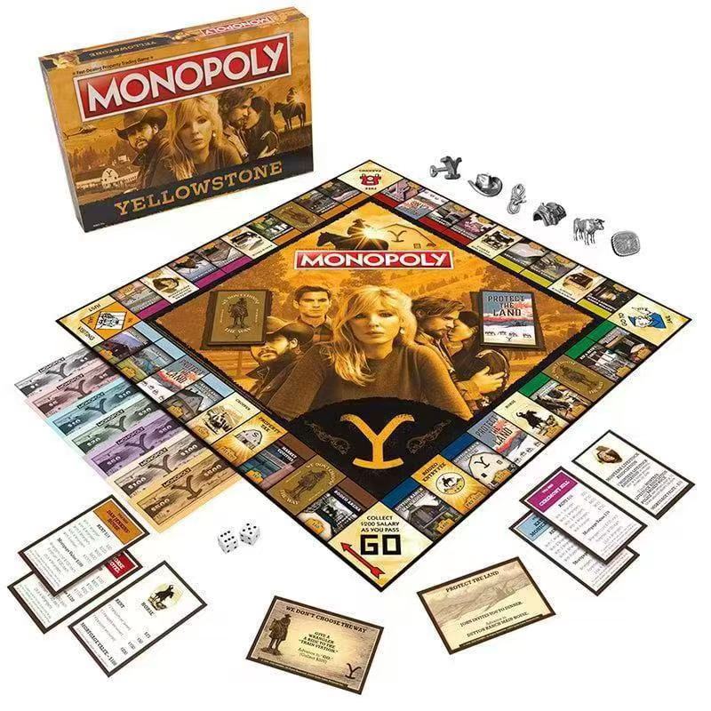 跨境新品Monopoly: Yellowstone黄石大富翁桌游纸牌游戏棋卡牌详情3