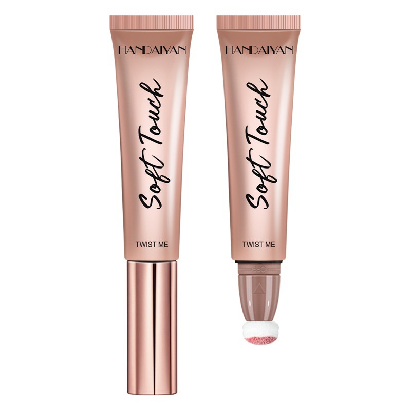 Rubor en Crema Mate de 6 Colores, Iluminador Natural Rosado, Contorneador, Iluminador, Brillo Fino, Barra de Rubor Líquido