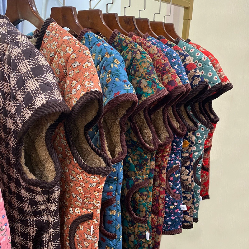 Жилет среднего и пожилого возраста зажим зимний бархат толстый жилет леди мама жакет бабушка плечо жилет свекровь