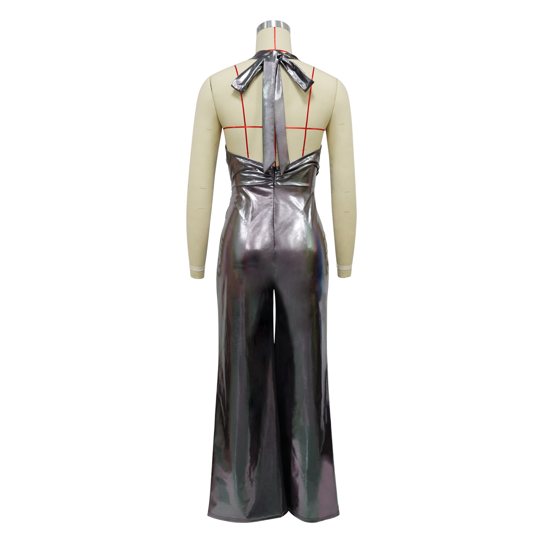 Women Clothing Swing Collar Halter Backless Wide Leg Jumpsuit Women 7 Women Clothing Swing Collar Halter Backless Wide Leg Jumpsuit Women