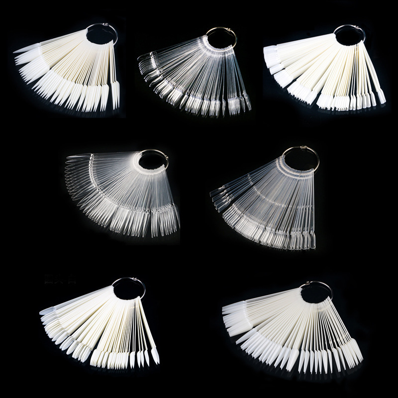 50 Color Nail Art Fan-shaped Nail Polish Glue Color Plate Practice Nail Art Fan-shaped Ring Screw Color Card Template Nail Art Tool 50 Color Nail Art Fan-shaped Nail Polish Glue Color Plate Practice Nail Art Fan-shaped Ring Screw Color Card Template Nail Art Tool