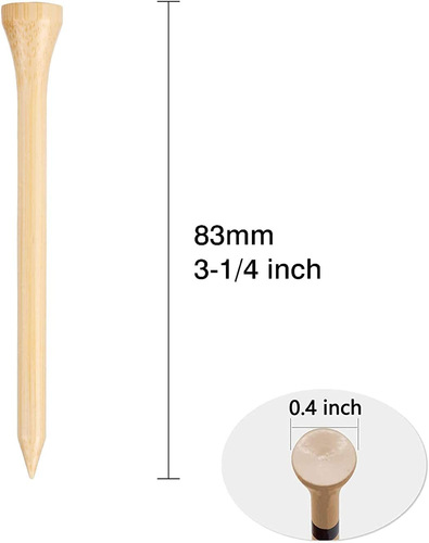 Golf Tees 42mm 54mm 70mm 83mm Golf Ball Bamboo Tees Golf Tees