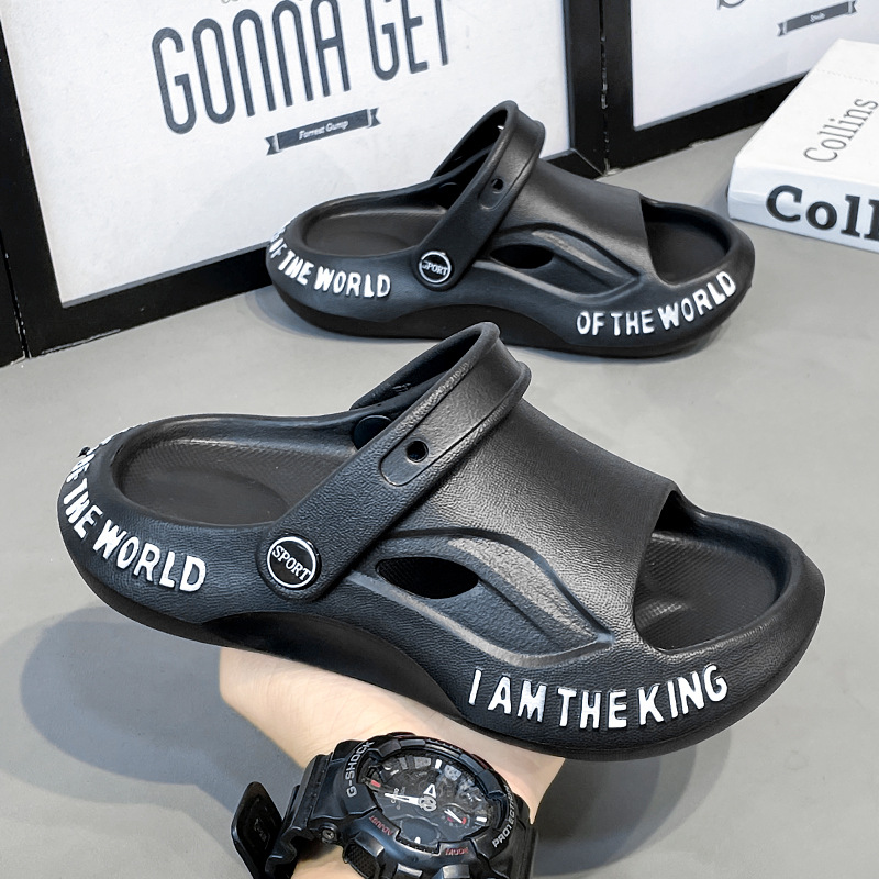 Children's Slippers Summer Girls Boys Non-slip Baotou Soft Sole Cave Shoes Baby Shoes Toe Feeling Sandals Wholesale