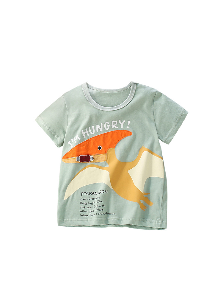 Camiseta de niño malwee transfronteriza verano nueva camiseta de cuello redondo para niños pequeños y medianos europeos y americanos hermosa camiseta para niños