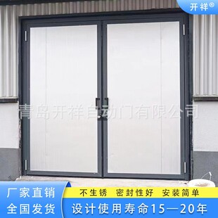 仓库平开门库房双开门学校办公室钢门车间对开门仓库大门厂家加工-阿里巴巴