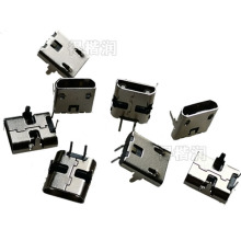 MICRO 2P USB迈克2P母座麦克2PIN插座平口直插 90度