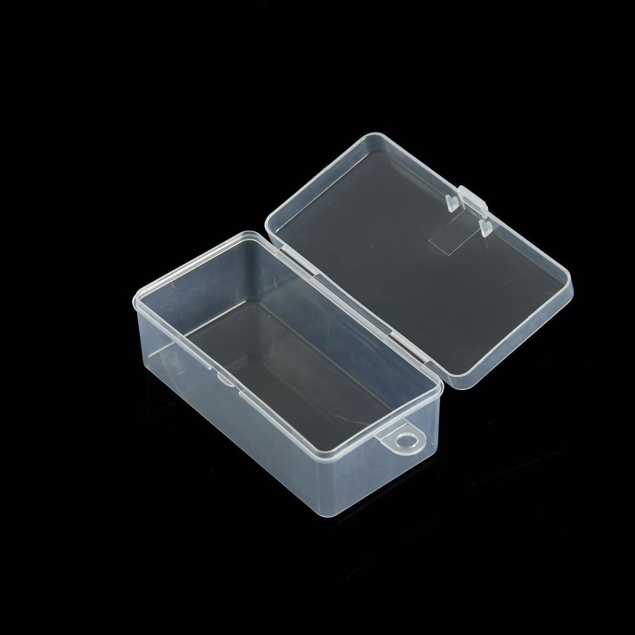 Caja Organizadora para Pestañas y Uñas Transparente de Plástico