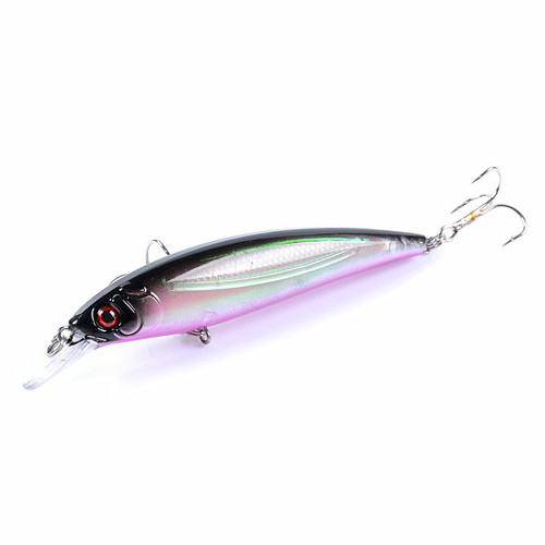 Foreign trade cross-border fake bait suspended in water laser bionic fishing bait Mino 13.4g Luya bait hard bait cocked mouth