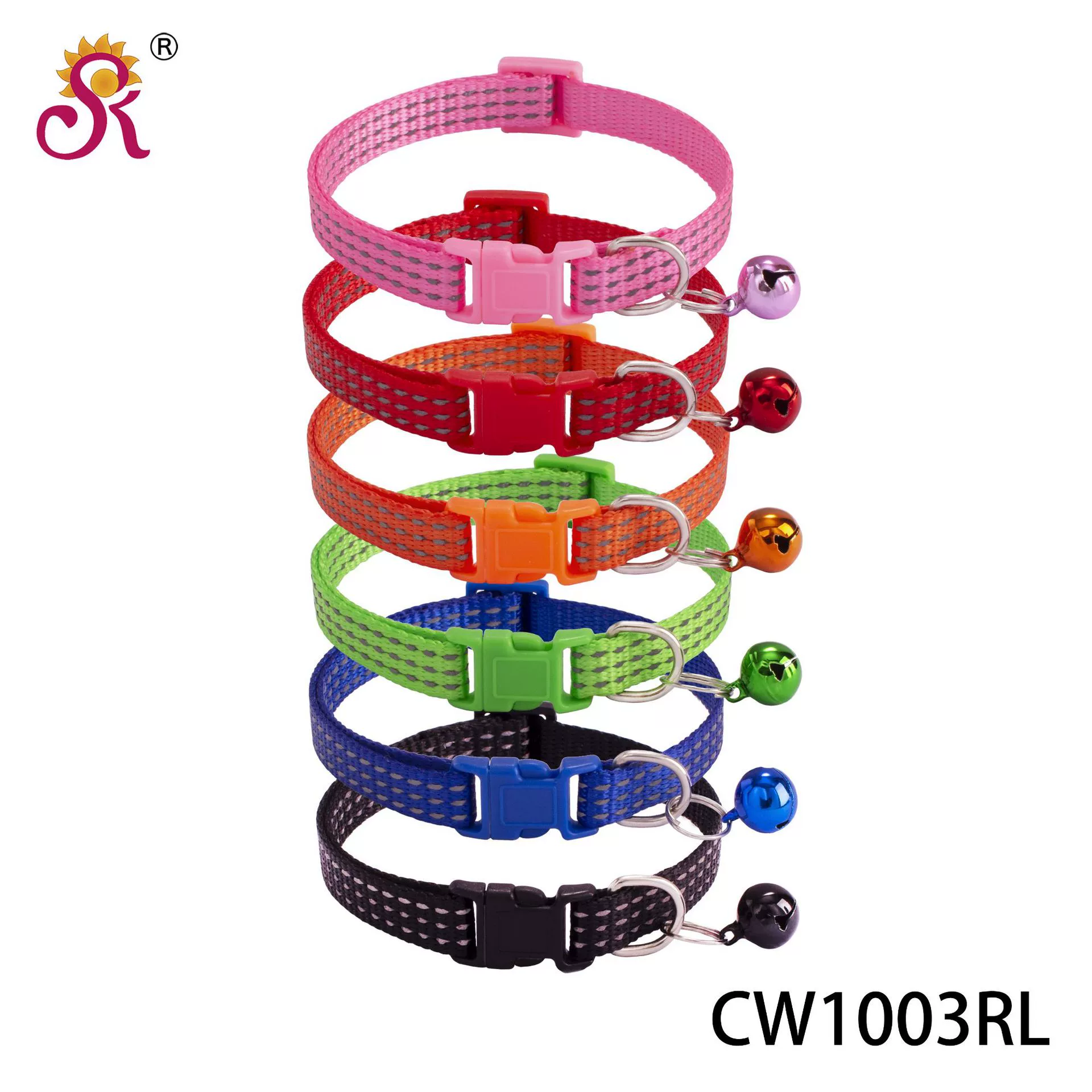 Товары для домашних животных Светоотражающий ошейник для собак Светоотражающий Шелковый трансграничный Завод большое количество в наличии 6 видов цветов