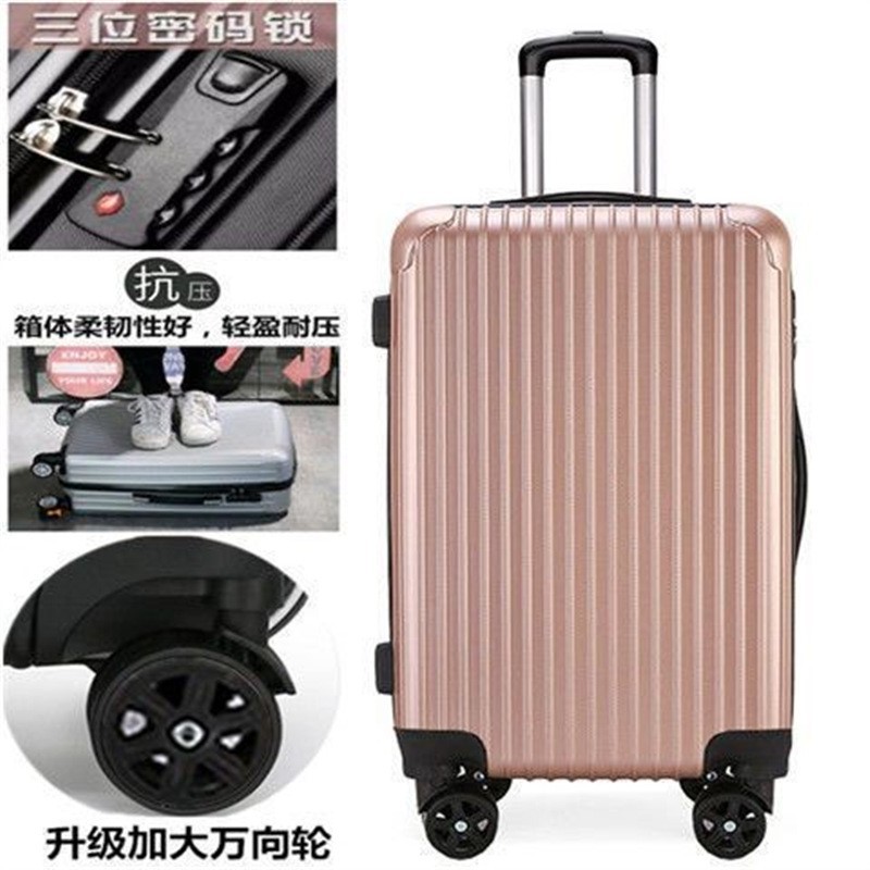 Maleta trolley 24 pulgadas 22 pulgadas maleta para estudiantes maleta para hombres y mujeres maleta de embarque caja de contraseña de 20 pulgadas 26 pulgadas cuero