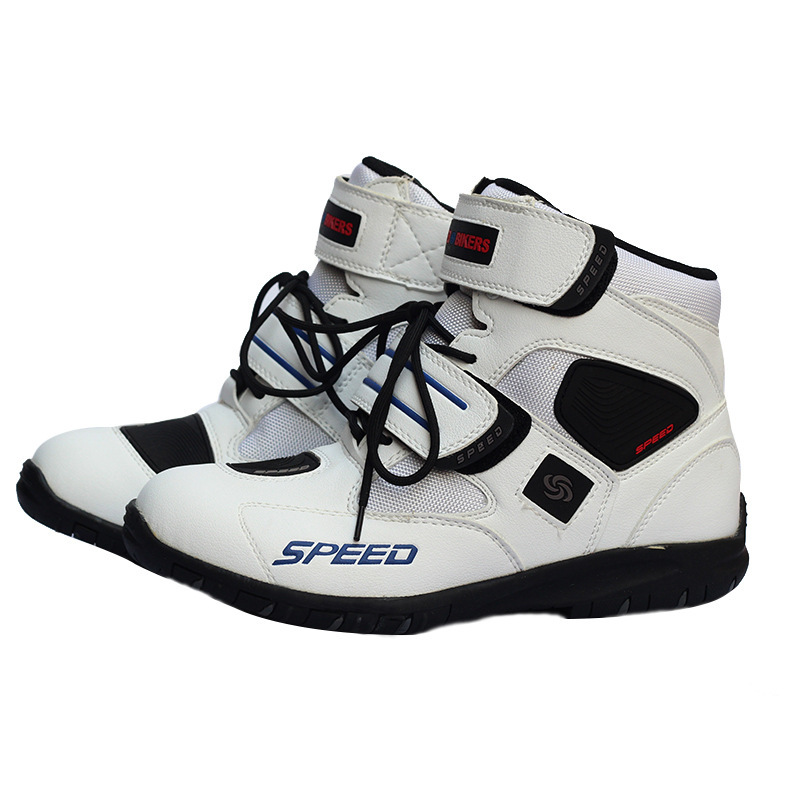 Zapatos de motocicleta botas cortas de Caballero de los hombres botas cortas de carreras botas de montar zapatos de la motocicleta Cuatro Estaciones Universal