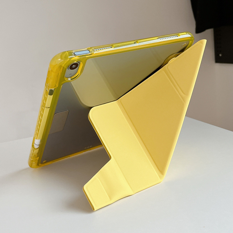 2025 ipad11 保護ケース air11 アクリル薄型 Y 折りペンスロット付き mini7 エアバッグ落下防止ケース|undefined